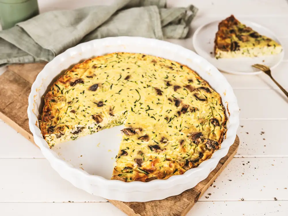 Crustless quiche – high protein & quick to make