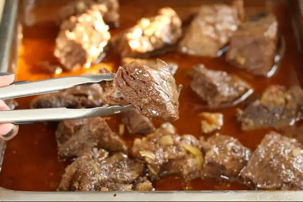 Greek-Style Stuffed Peppers with Shredded Beef and Rice