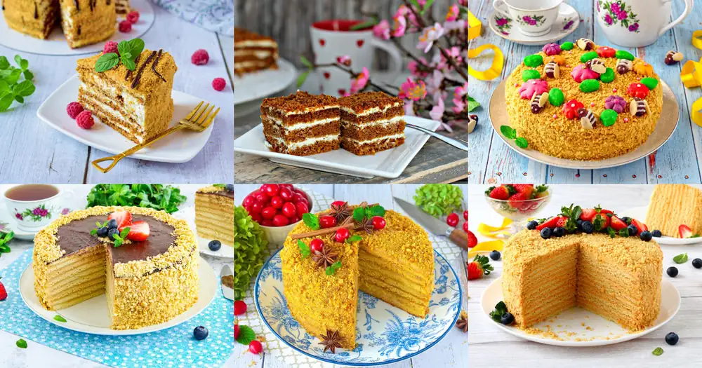 Medovik honey cake