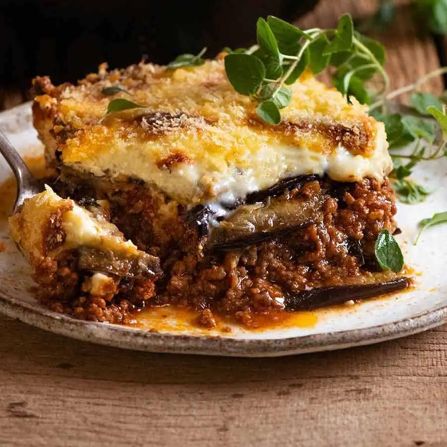 Moussaka (Greek Beef and Eggplant Lasagna)
