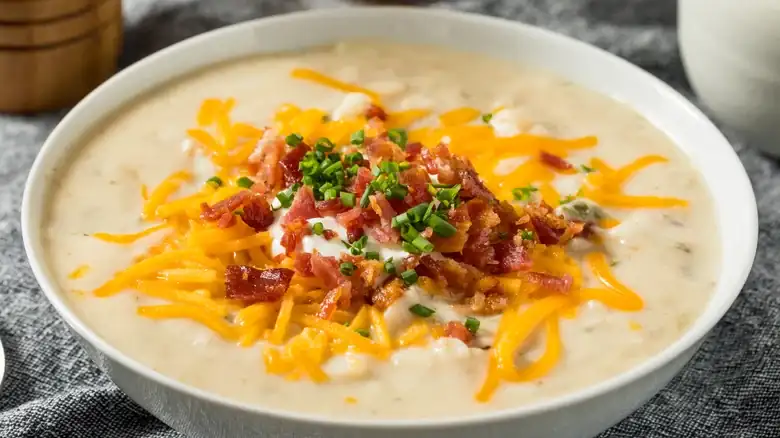 Make Fast And Flavorful Potato Soup With A Frozen Breakfast Staple