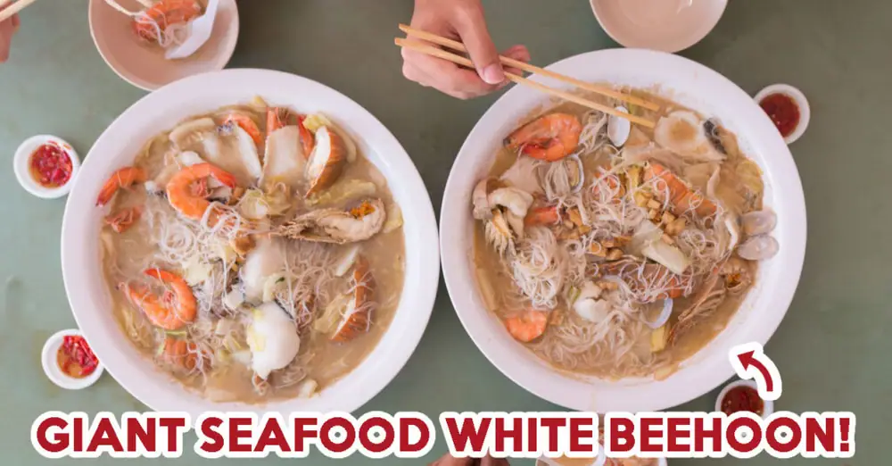 Woon Woon Pek Beehoon Review: Giant Seafood White Beehoon At Changi Village