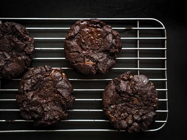 Double Chocolate and Candied-Ginger Cookies