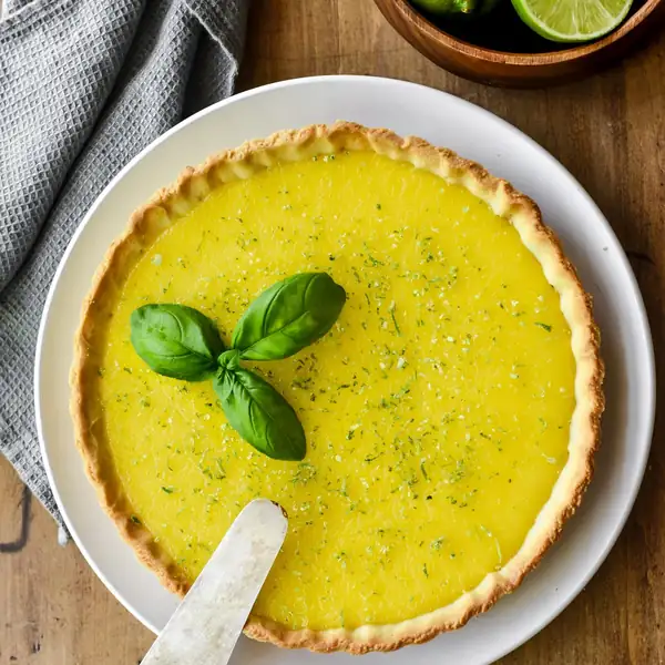 Lemon-Lime Basil Tart