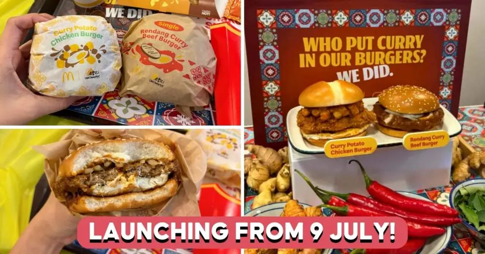 Primer vistazo a la colaboración entre McDonald's y Old Chang Kee: hamburguesa de pollo con patatas al curry, hamburguesa de ternera rendang y más