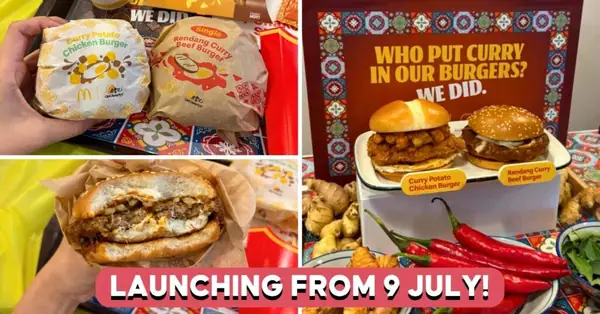 First Look At McDonald's x Old Chang Kee: Curry Potato Chicken Burger, Rendang Beef Burger And More