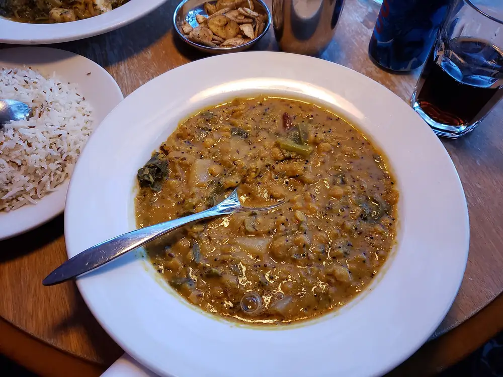Spinach chana dal
