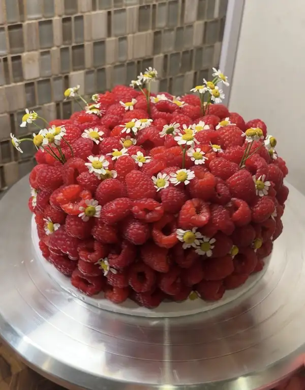 Pistachio Raspberry Cake
