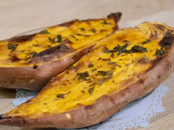 Meltingly tender baked sweet potato: the best recipe