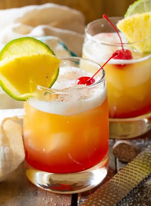 Drunken Monkey Spiced Rum Cocktails