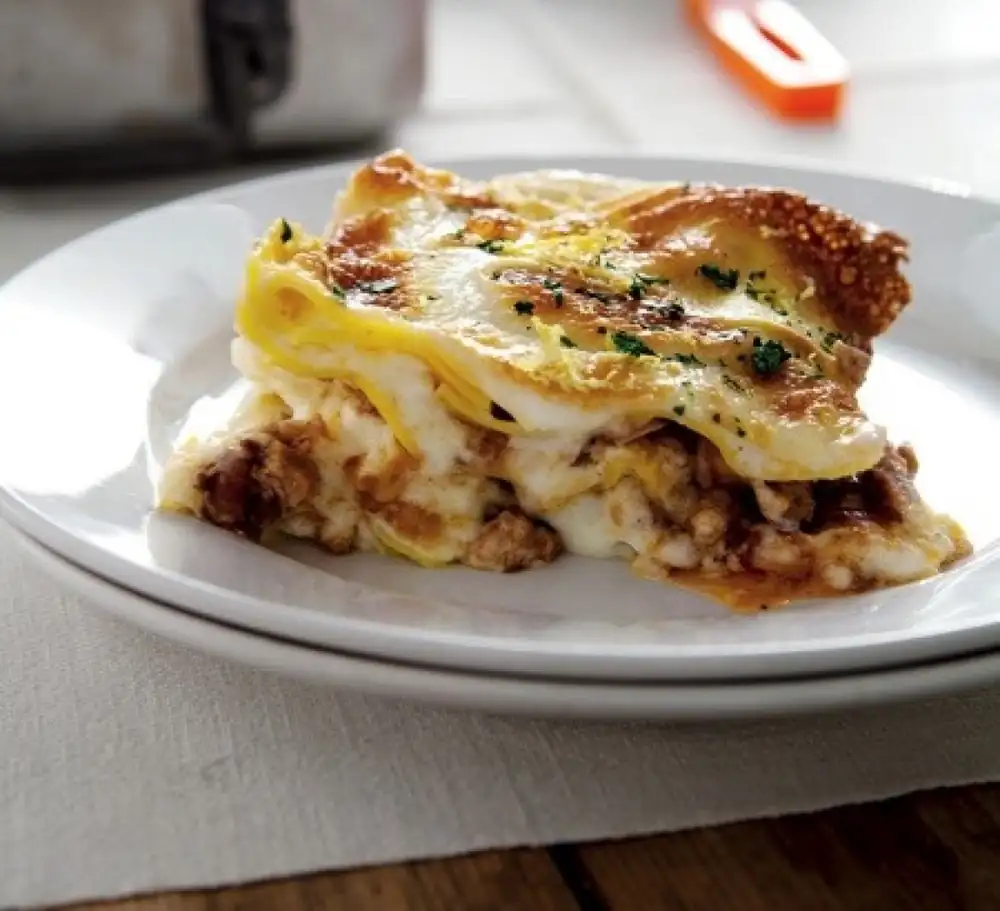 Saffron Lasagna with Ossobuco Ragù