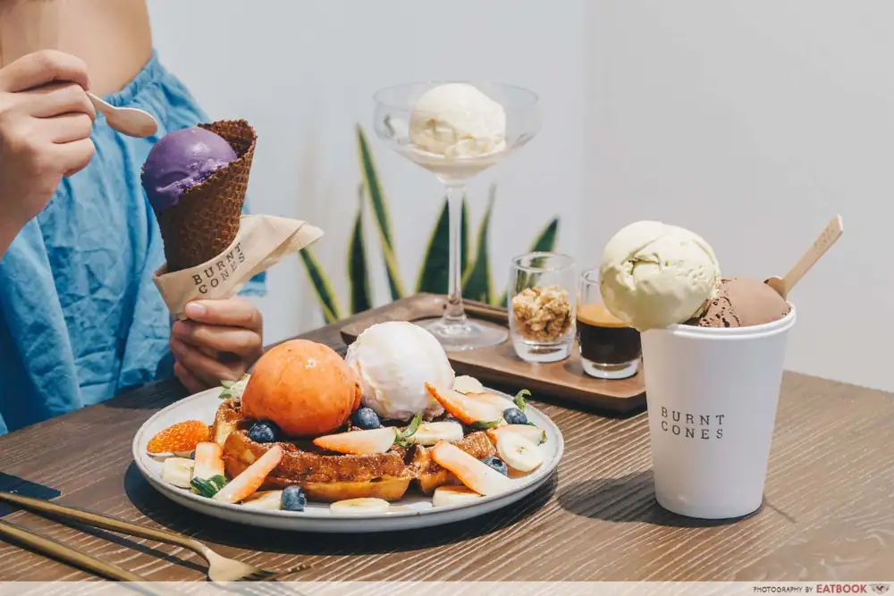Burnt Cones Opens In NUS With Famous Gelato
