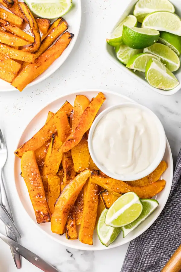Papas fritas de calabaza moscada