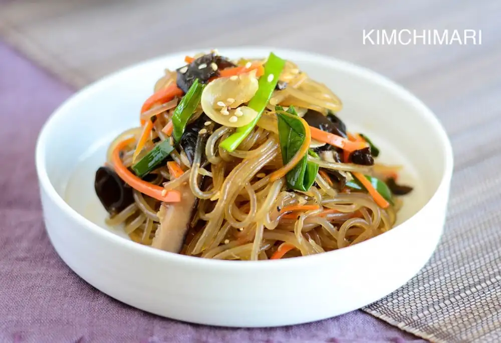 Simple One-Pan Korean Glass Noodles (Japchae) Recipe