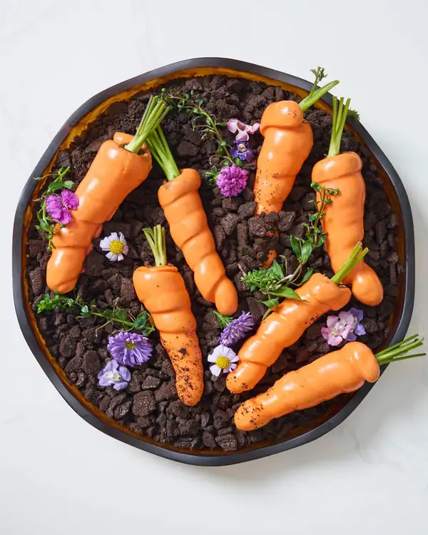 Brioche Choc-Coated Carrot Buns