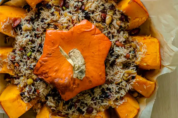 Ghapama – Calabaza rellena y horneada al estilo Kef con una canción