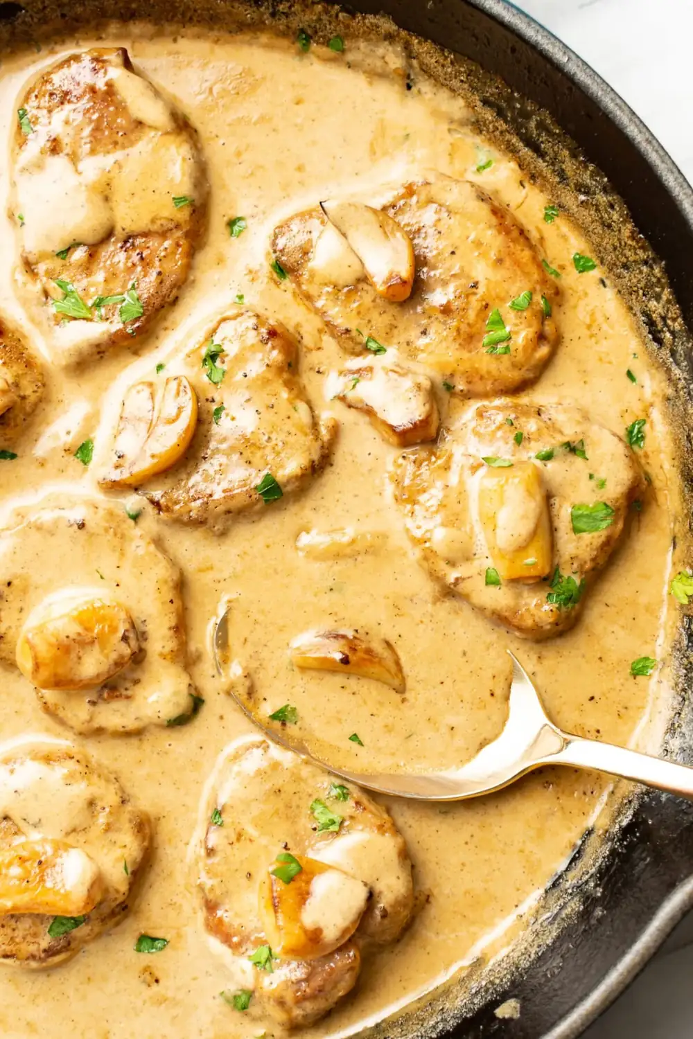Creamy Garlic Pork Tenderloin