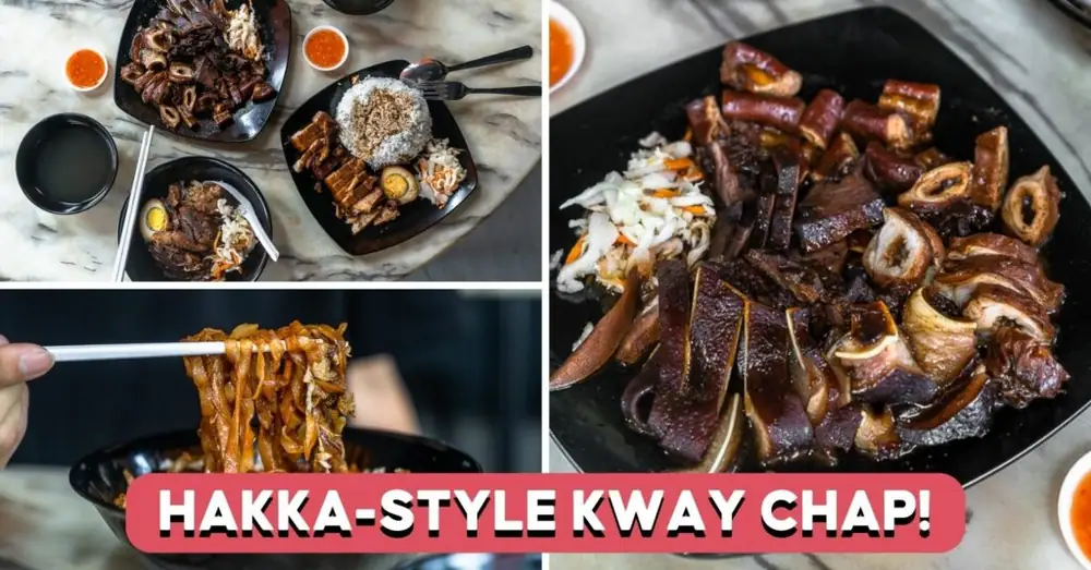 Reseña de Hakka Lau Wei: Kway chap de hierbas y arroz con cerdo estofado por un vendedor ambulante originario de Malaca