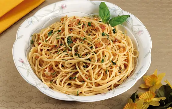Espaguetis al estilo Molise