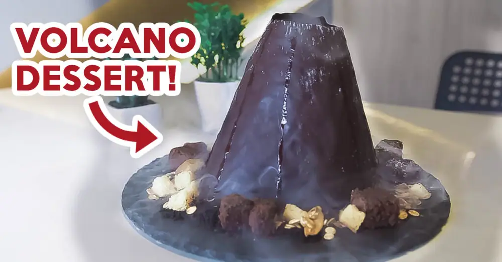 Fro Roll Review: Dark Chocolate Volcano And Strawberry Ice-Cream Pot At Potong Pasir