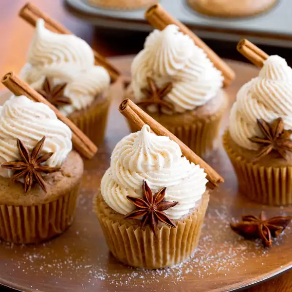 Chai Cupcakes Recipe - with Creamy Buttercream Frosting!