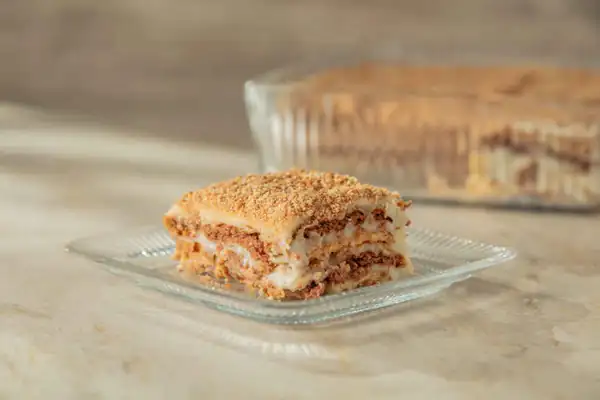 Custard-filled Petit Beurre Cake