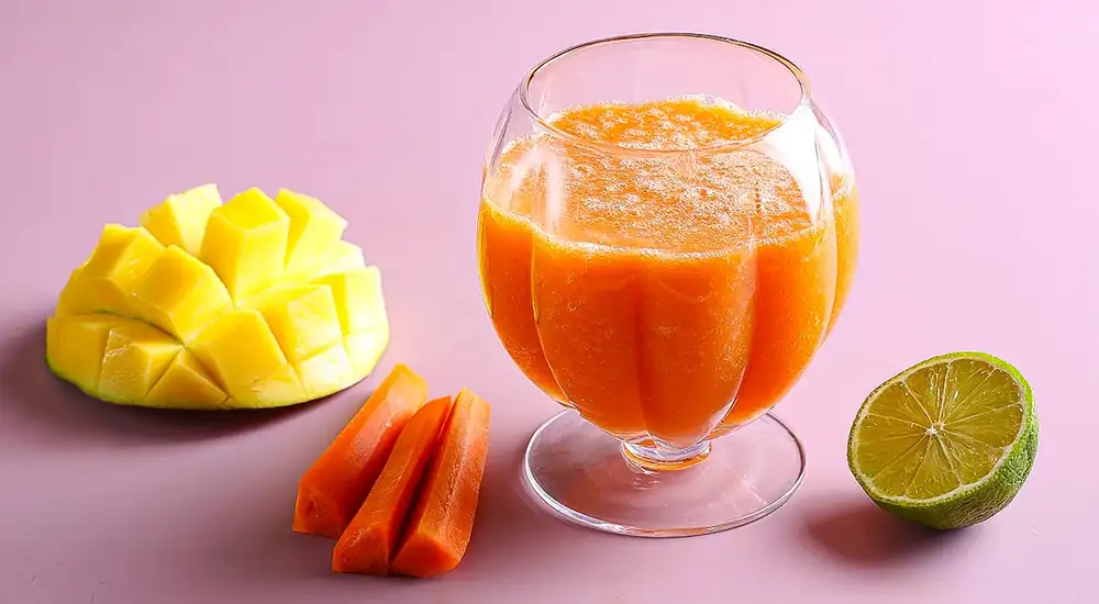Batido de zanahoria y mango
