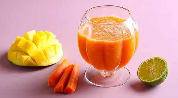 Batido de zanahoria y mango