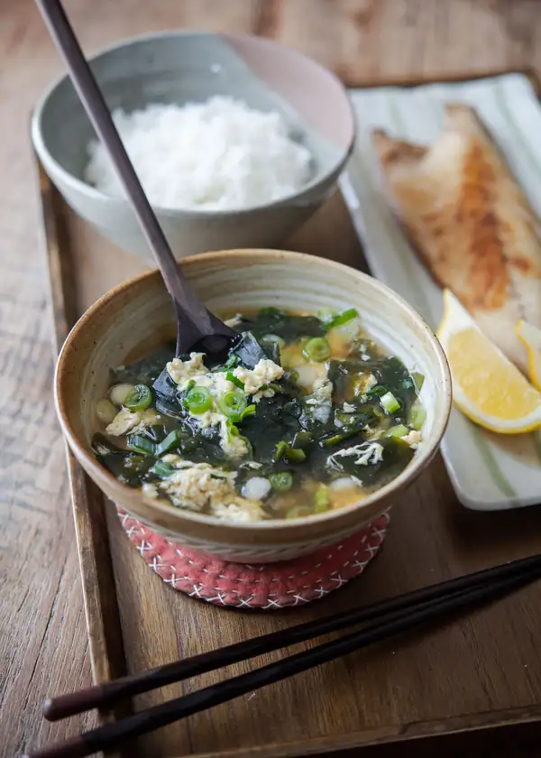 Korean Seaweed Egg Drop Soup