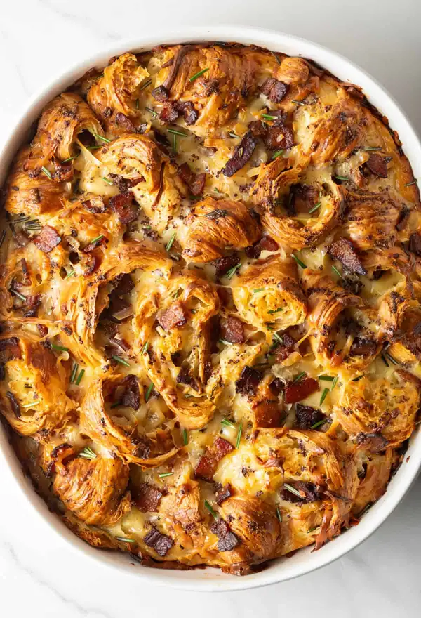 Buttery Croissant Breakfast Bake Everyone Loves