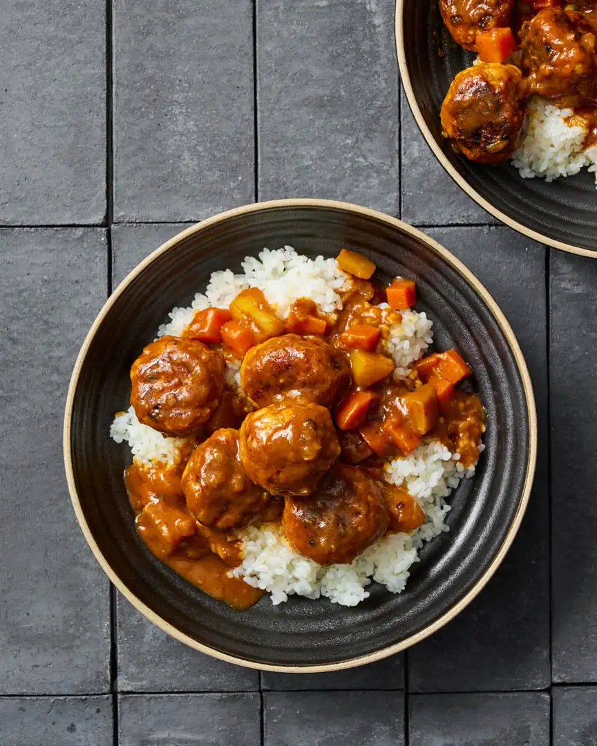 Japanese Curry Meatballs Recipe