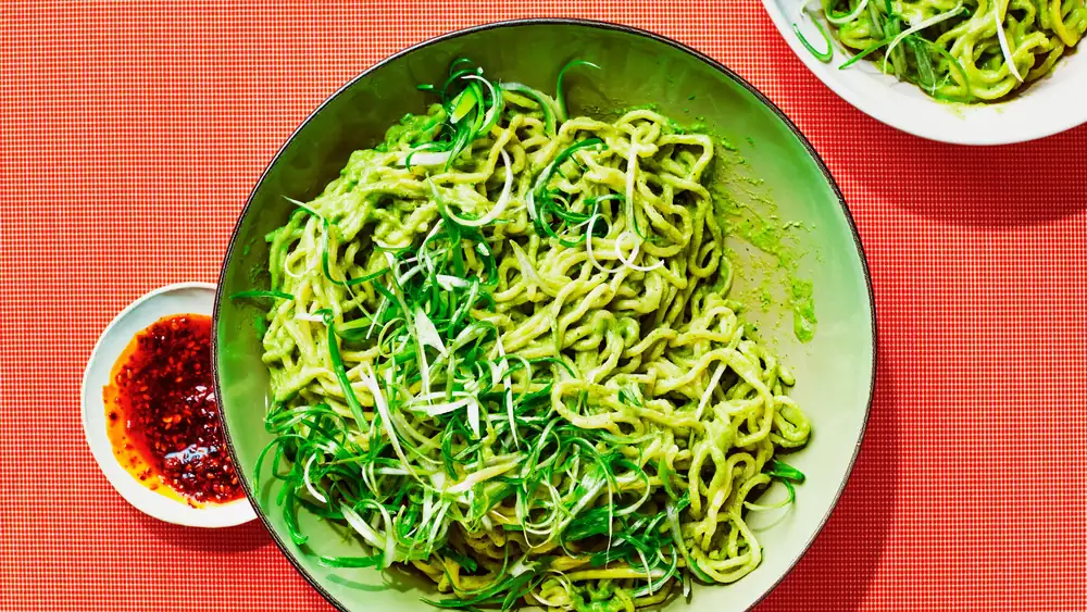 Miso Peanut Scallion Noodles
