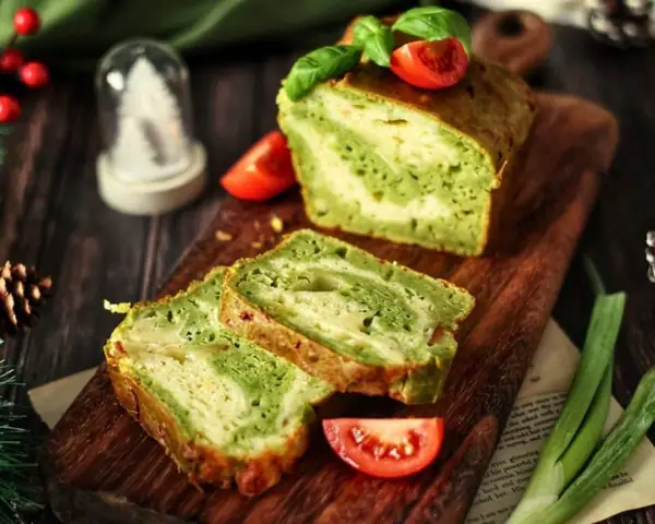 Savory Cheese & Spinach Layered Loaf