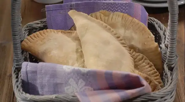 Pasteles de cerdo y camarones