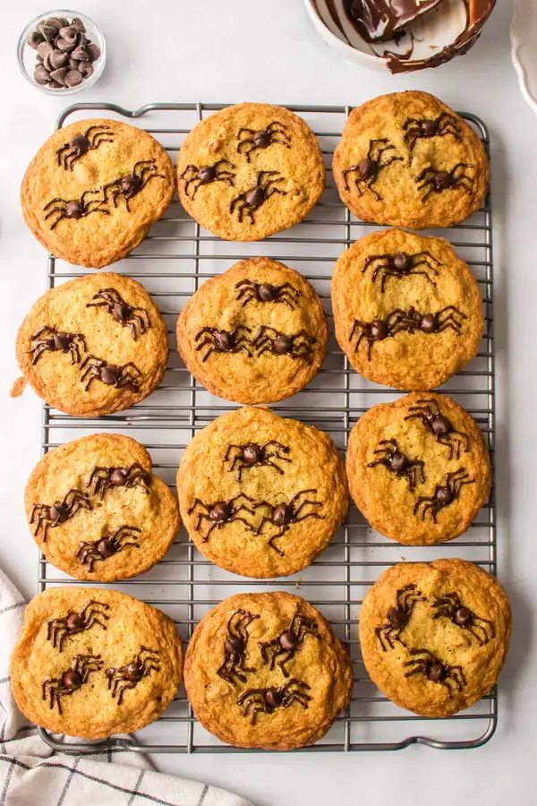 These Halloween Spider Chocolate Chip Cookies Will Steal the Show