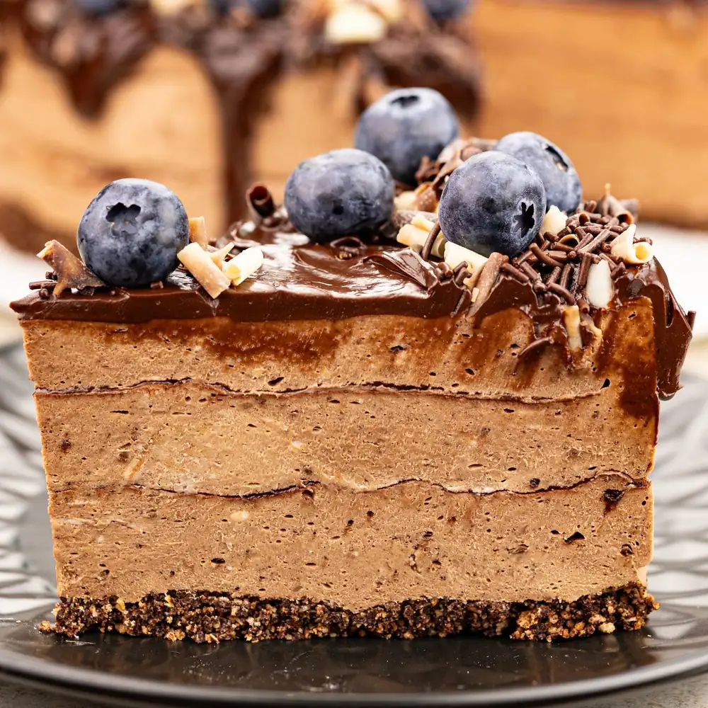 Cold chocolate cheesecake