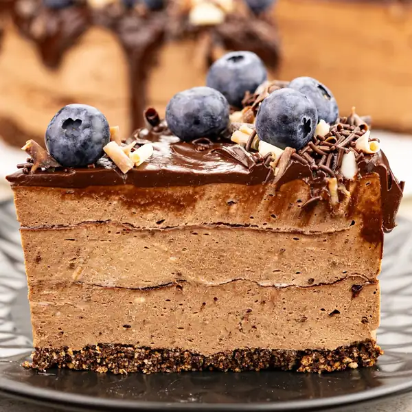 Cold chocolate cheesecake