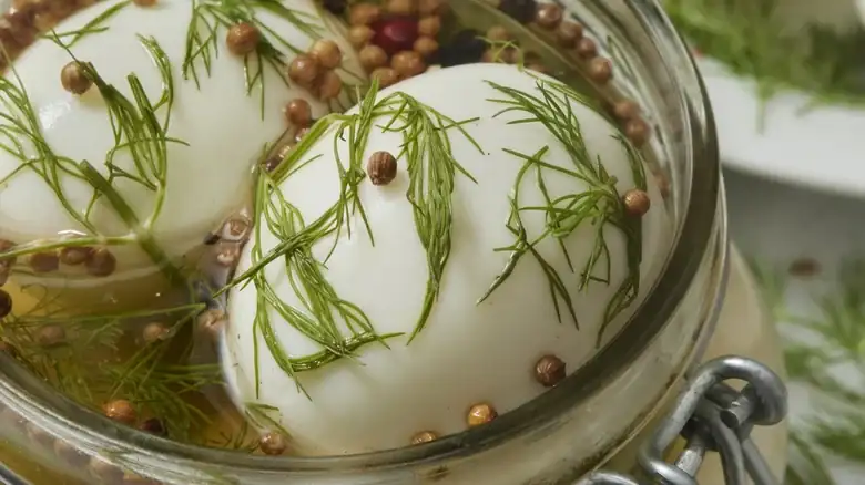 The Ingredient That Effortlessly Upgrades Pickled Eggs