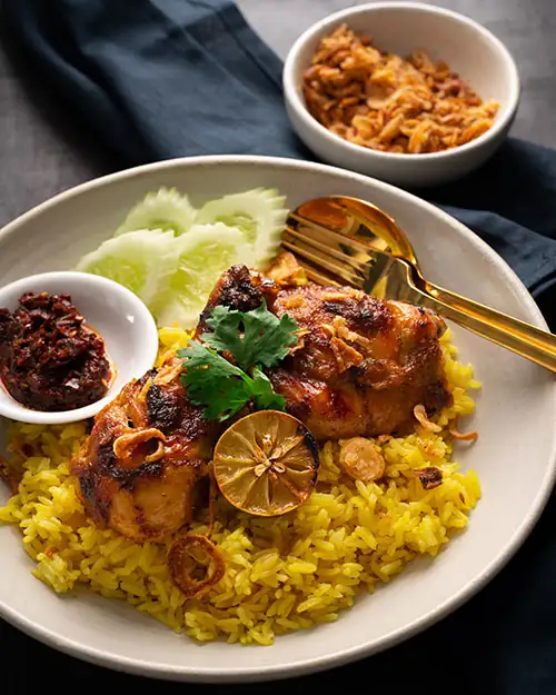 Coconut Turmeric Roast Chicken and Rice