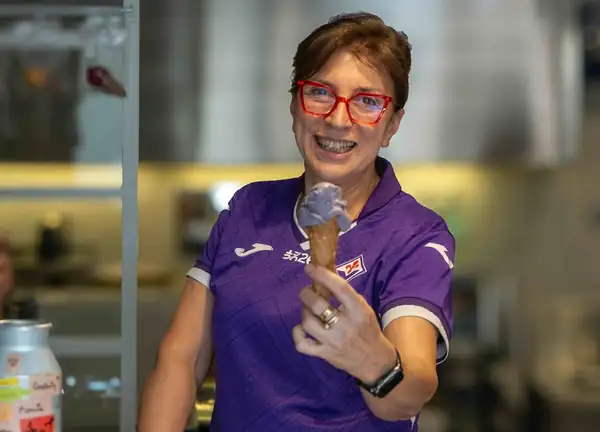 Purple ice cream arrives to celebrate Fiorentina's first 100 years