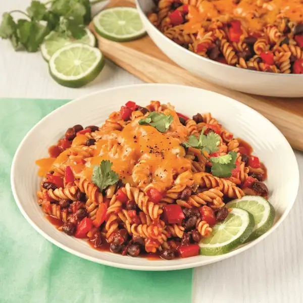 Black bean burrito pasta