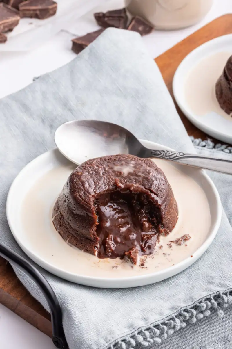 Pasteles de chocolate fundido