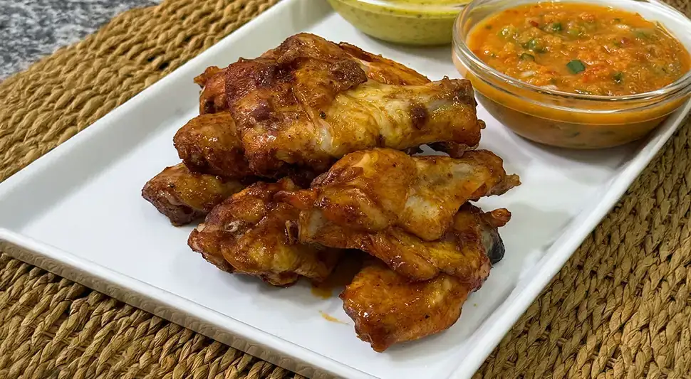 Baked chicken wings with anticuchera sauce: easy and tasty