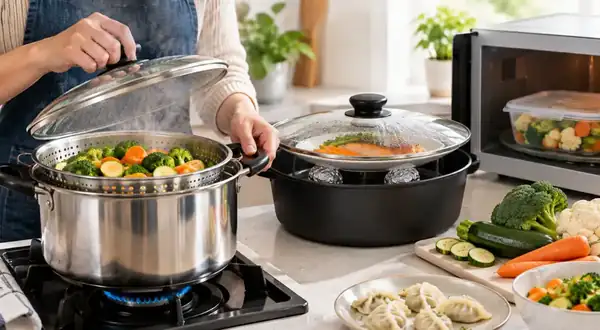 How to steam cook without a steamer: easy methods at home