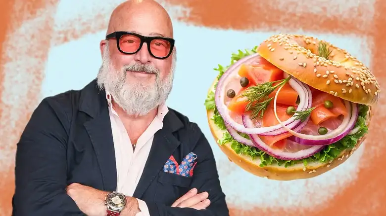 Where You Can Find Andrew Zimmern Eating A Lox Bagel In NYC