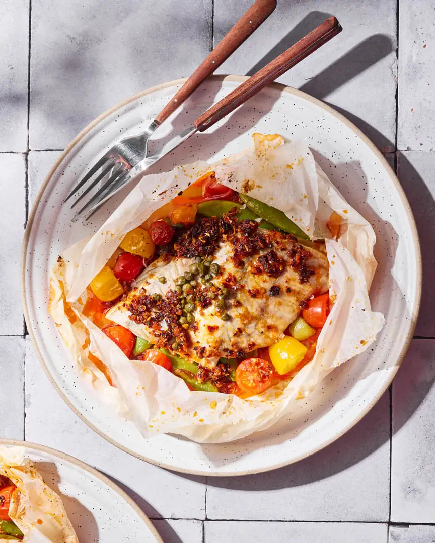 Fish En Papillote with Crispy Chilli Oil Recipe