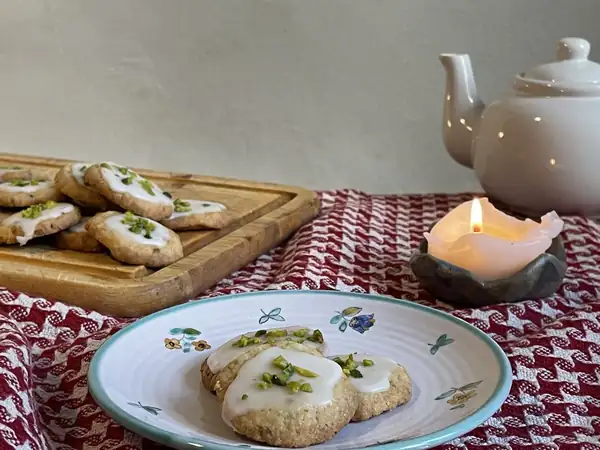 Galletas de naranja y pistacho