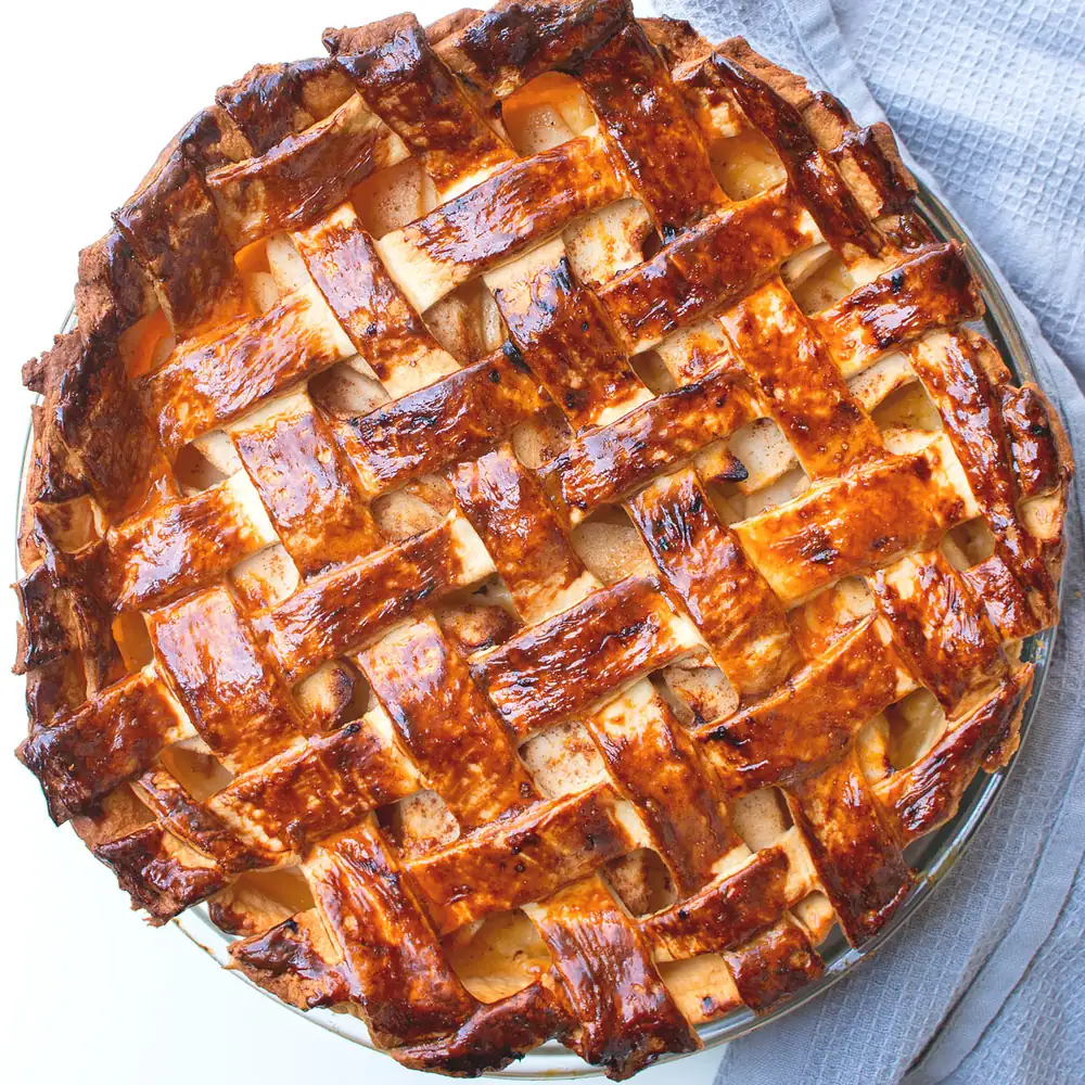 Layered Apple Custard Pie