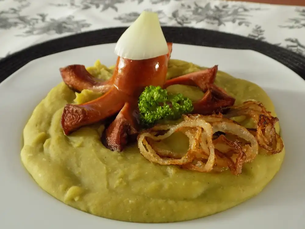 Gachas de guisantes de una manera diferente