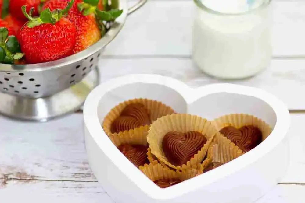 Strawberry Yogurt filled Chocolate Bonbons like Yoghurette